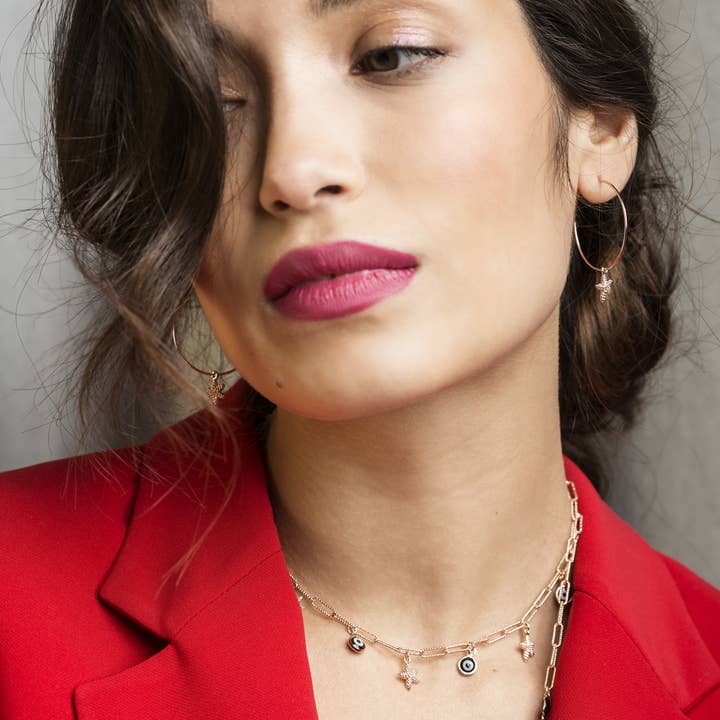 Sirens Hoop Earrings | Gold Plated | Made in Italy for wholesale by NINA TRA LE NUVOLE