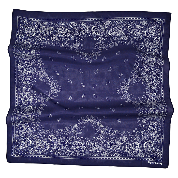 [Margesherwood] / ☆ FRILL SQUARE SCARF / navy Designer fashion, Seoul-fully created | W Concept