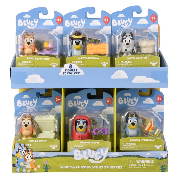 La Luna Bella - Toys - Wholesale Classic Toy - Kids - Bluey Story Starter Figurines 12ct - LLB Toys