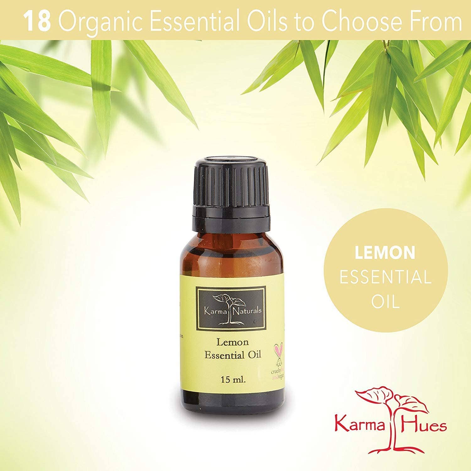 Karma Organic spa - Wholesale Essential Oil - Lemon - Essential Oil 100% Pure and Natural (15ml)1