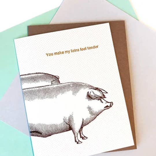 Smitten Kitten - Wholesale Love Card - Loins Feel Tender Card