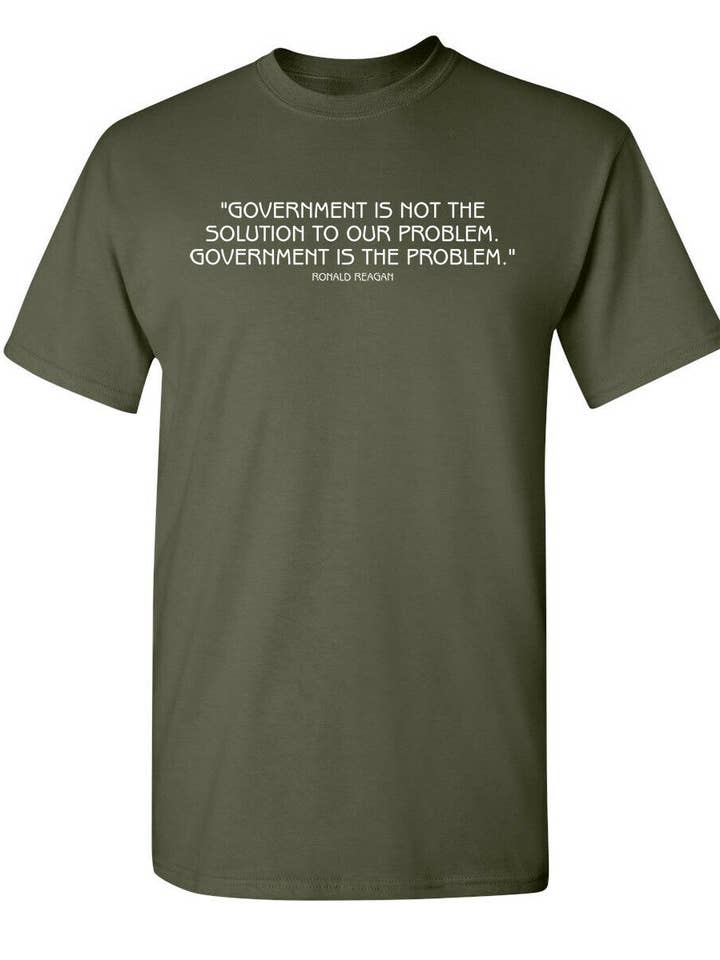 Feelin Good Tees - Wholesale Screen Printed T-Shirt - Unisex - Government Is Not The Solution To Our Problem14
