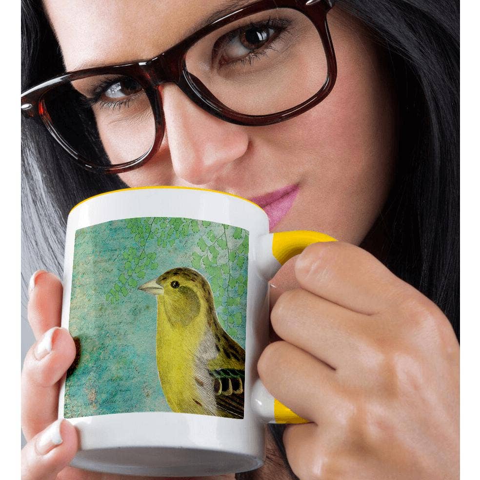 3dRose - Wholesale Coffee Mug - 3dRose, Vintage Yellow Canary Bird, Mug1