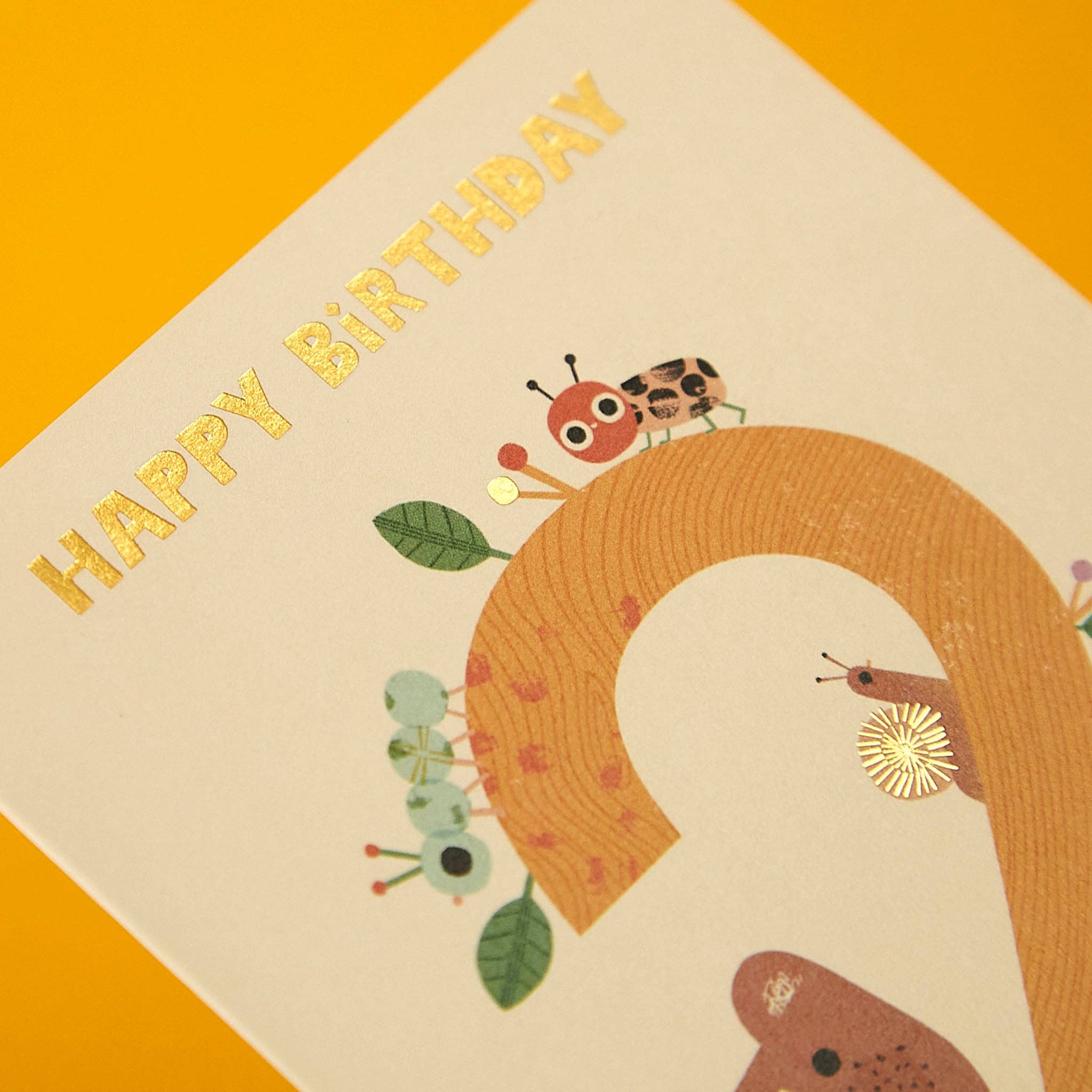Raspberry Blossom - Wholesale Birthday Card - Age 2 - Bear woods (FAN02)1