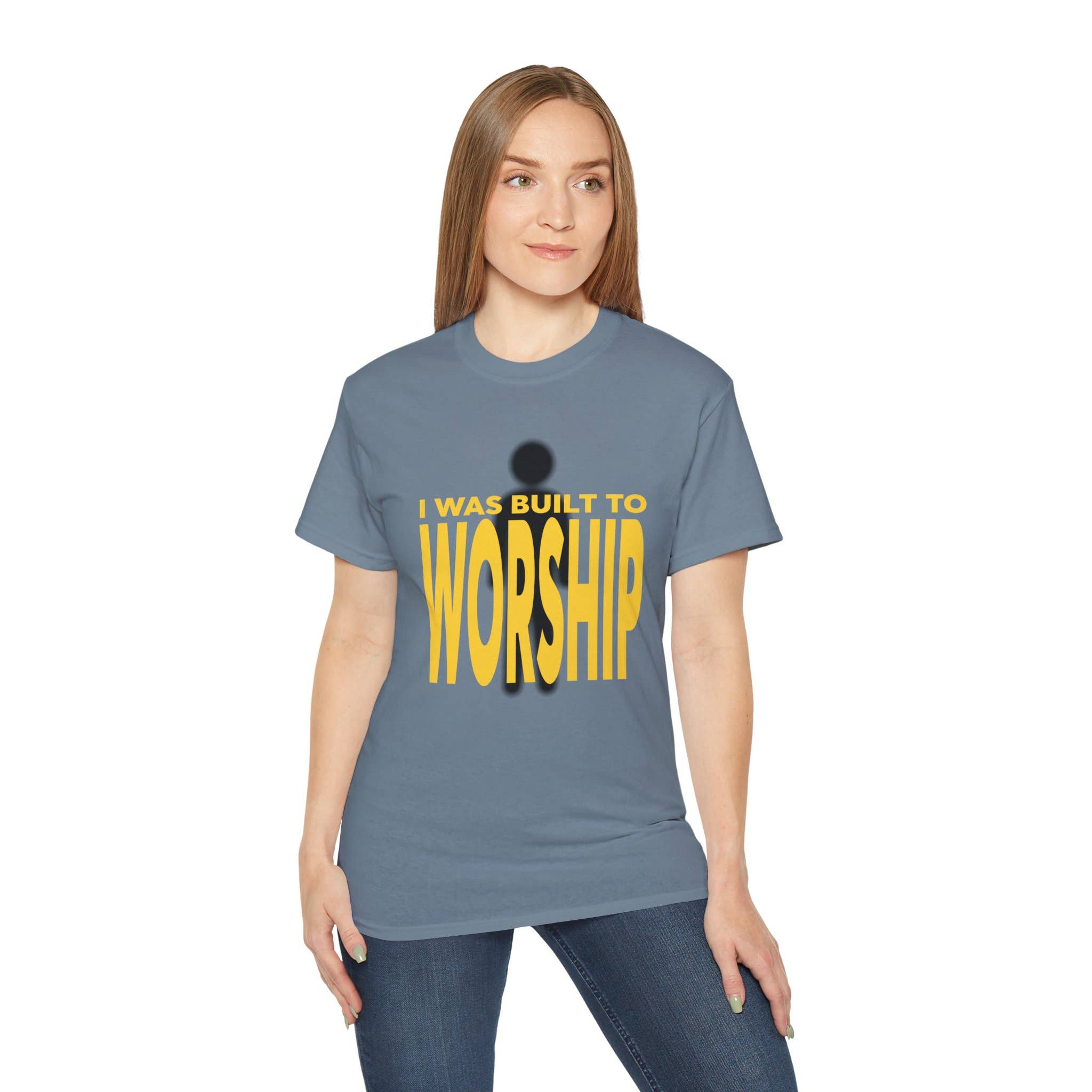 VILNO Apparel – T-shirt estampada - Unissexo por atacado – T-shirt da equipa de louvor Unissexo 100% Algodão Camisola EUA (V1)22