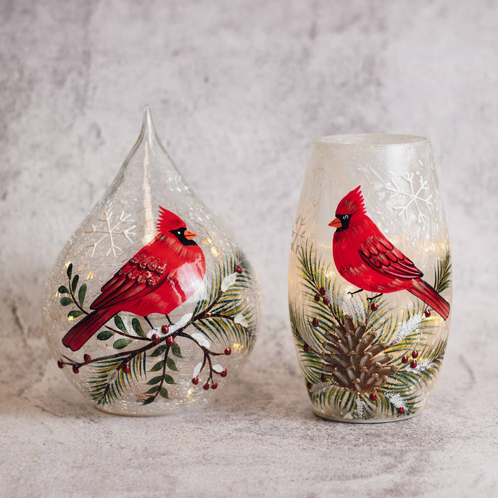 A Cheerful Giver - Wholesale Kerstdecoratie - Cardinal Trandruppel met LED-lichtsnoer — Kerstmis, Feestdecoraties3