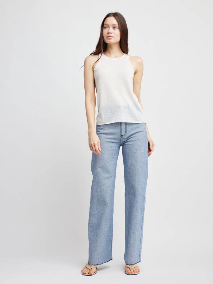 Elizabeth Racer Tank for wholesale by Self Contrast