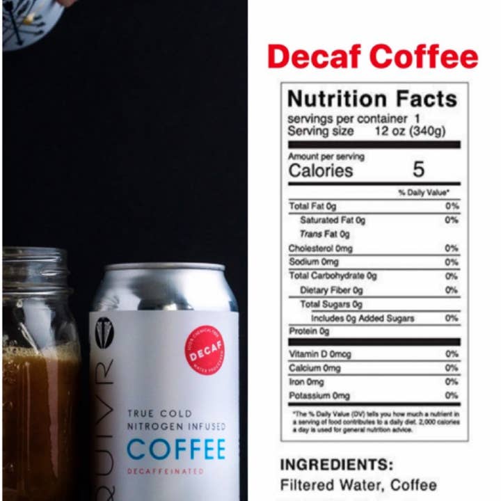 QUIVR - Wholesale Iced Coffee/Cold Brew - SAMPLE* Cold Brew Iced Coffee + Tea Variety Nitro Drink