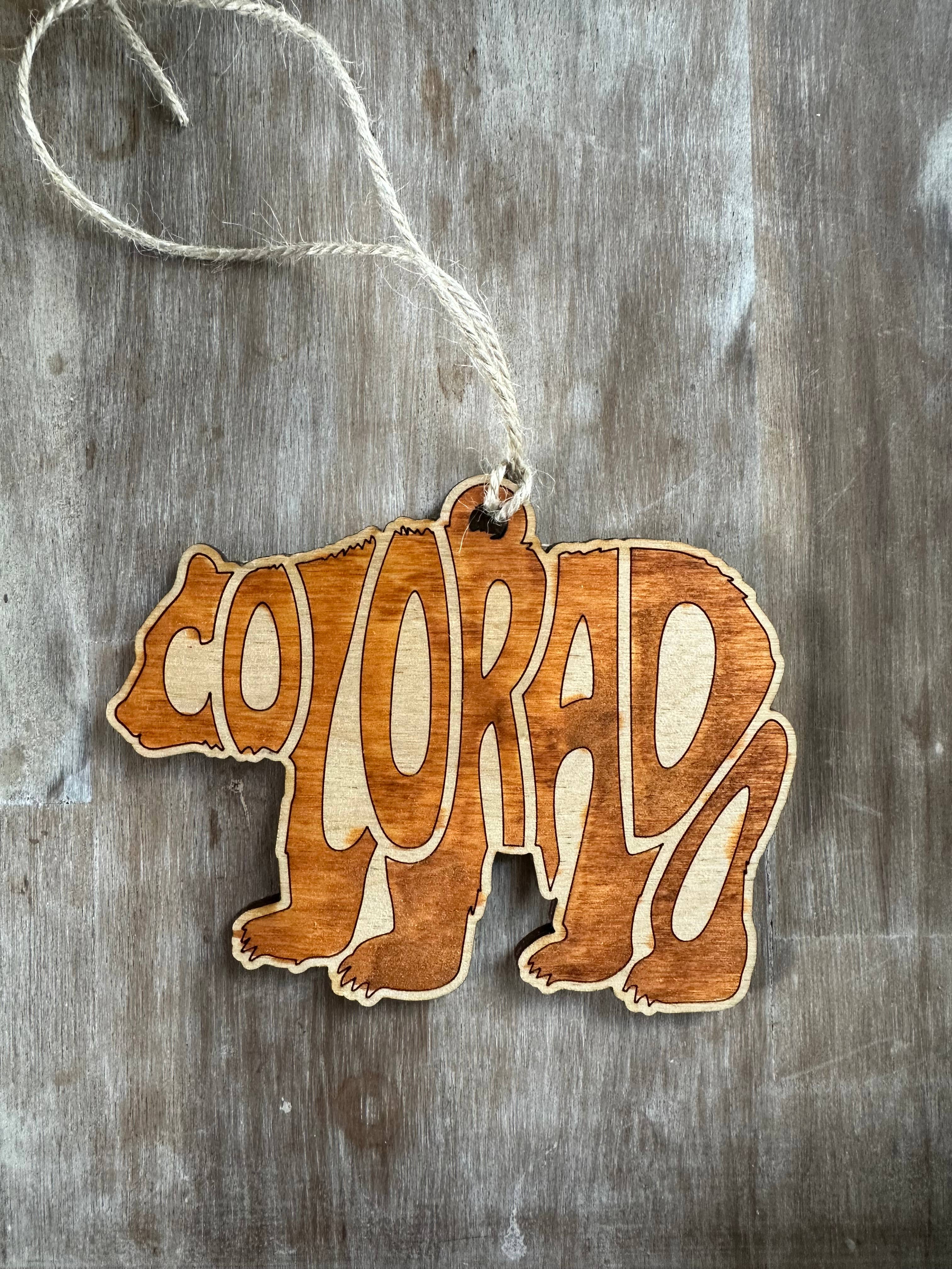 True Life Concepts - Wholesale Ornament - Colorado bear ornament, Denver tourist gifts, mountain gifts1