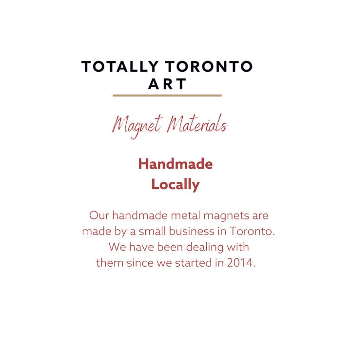 Totally Toronto Art/Sassy City Studio - Wholesale Magnet - Streetcars of Toronto Fridge Magnet TTC Streetcar Souvenirs