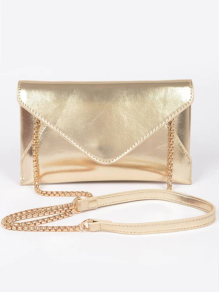 Metallisk lille kuvertkobling for engroshandel hos CC Wholesale Clothing