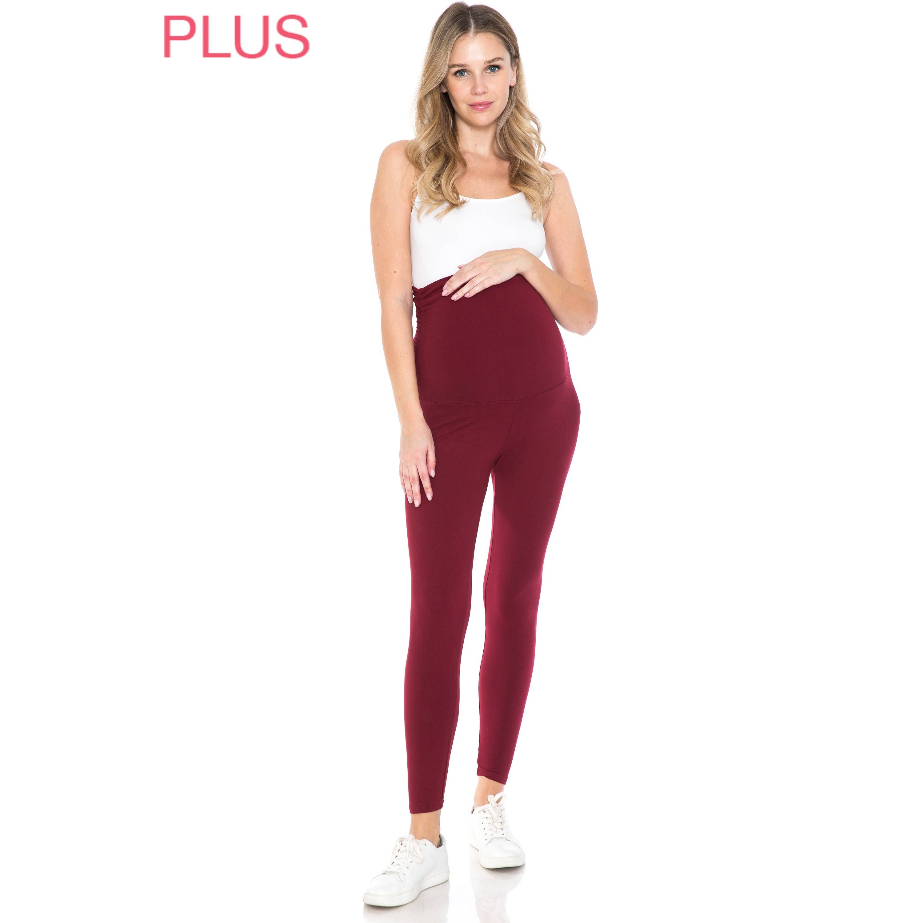 Leggings Depot - Vendita all'ingrosso Pantaloni - Premaman - Leggings premaman Plus Size morbidi e solidi6