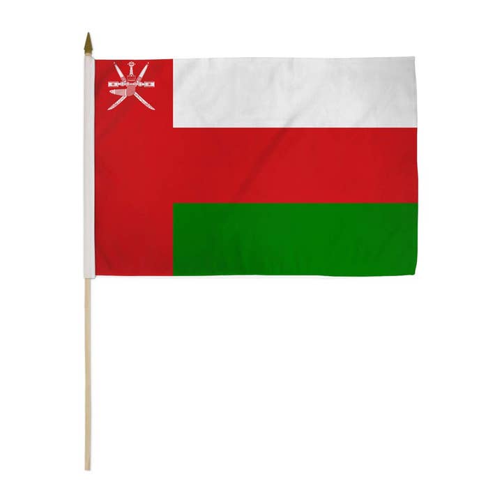 Flags Importer - Wholesale Flag - Oman 12x18in Stick Flag