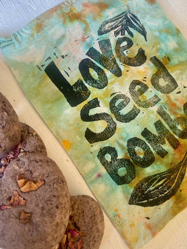LOVE Seed + Soil Hearts Wildflower Bee Friendly Seed Ball for wholesale by Sea + Green