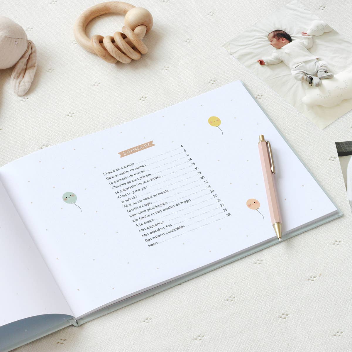 Zü – wholesale Minnesbok - Barn och baby – Bebisens första års bok2