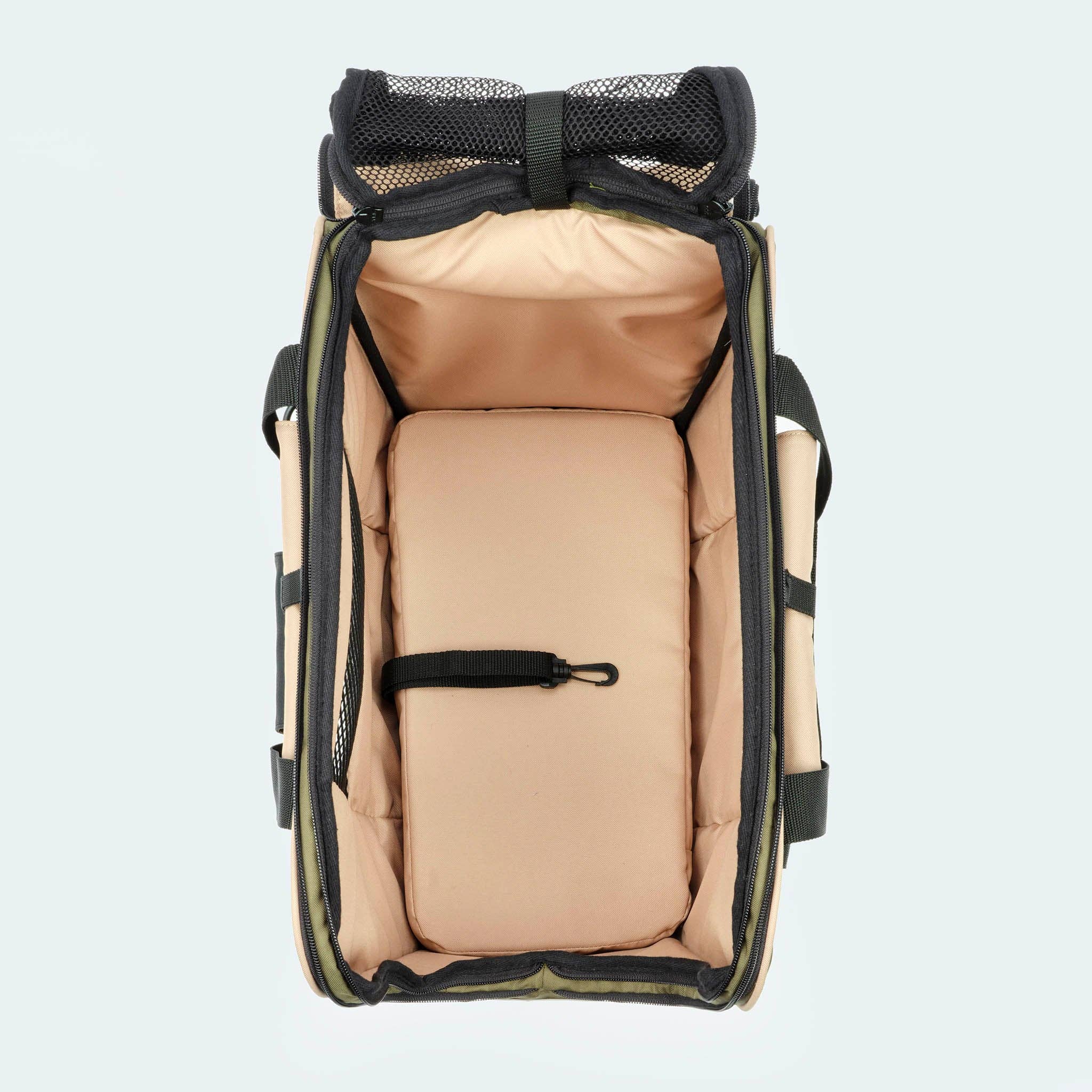 ​​Leopold's Finest for dogs - Wholesale Pet Carrier - Dog - Bicycle bag for dogs olive13