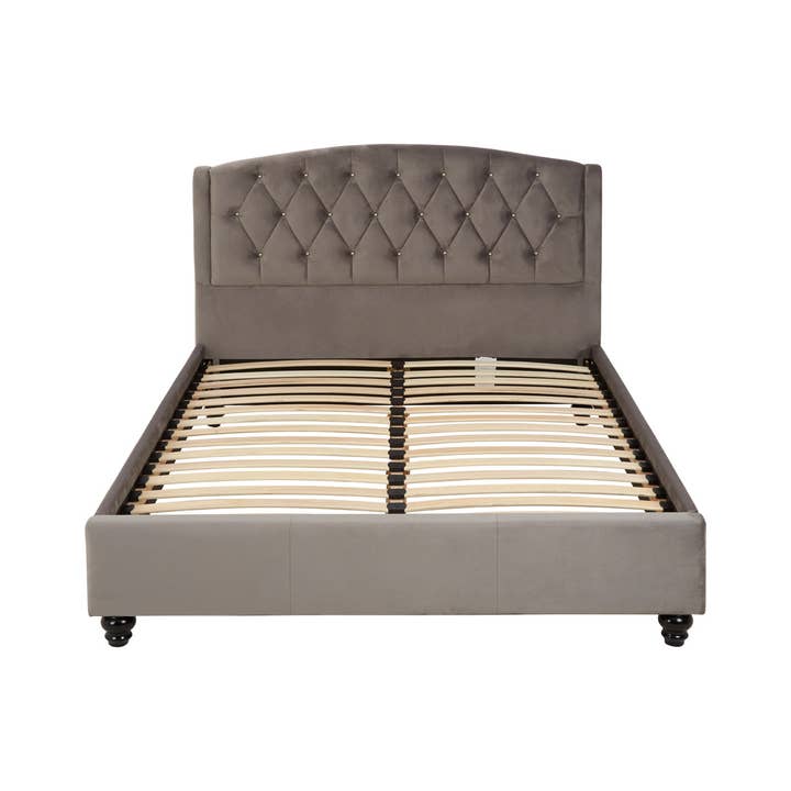 Interiors by Premier – wholesale Bed – Josephine Steel Shade Double Bed1