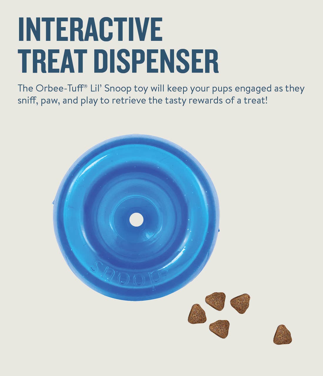 Pet Palette Distribution - Wholesale Pet Chew Toy - Dog - Planet Dog Orbee-Tuff Lil Snoop Treat-Dispensing Toy Royal1