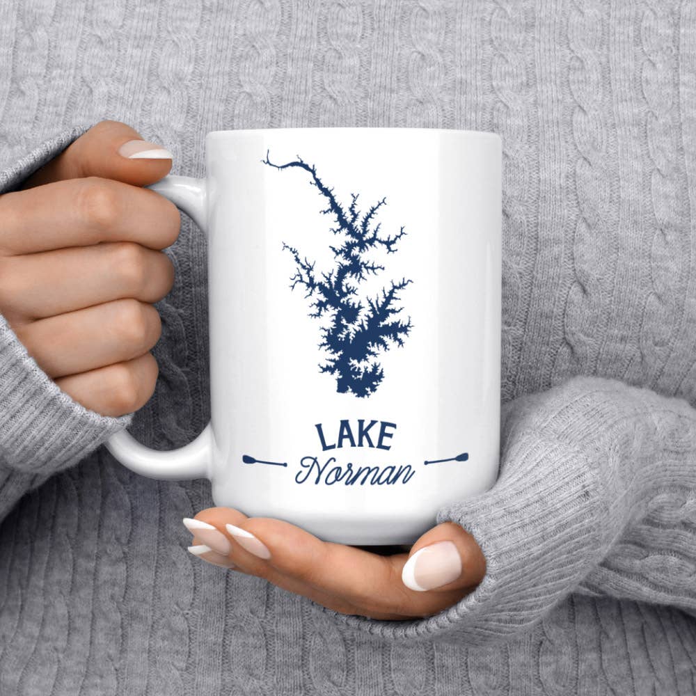 Melody Press Co. - Wholesale Coffee Mug - Custom Lake Map Lake Coffee Mug