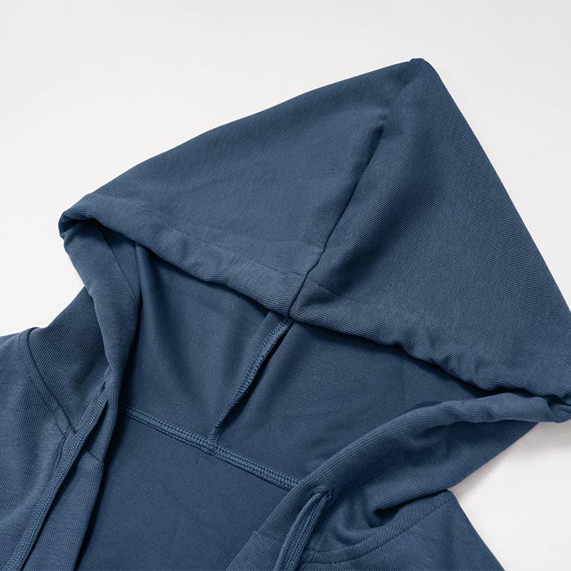 WONDERXFANS - Vendita all'ingrosso Completo sportivo - Donna - Giacca con cappuccio a V+Top sportivo+Leggings a vita alta9