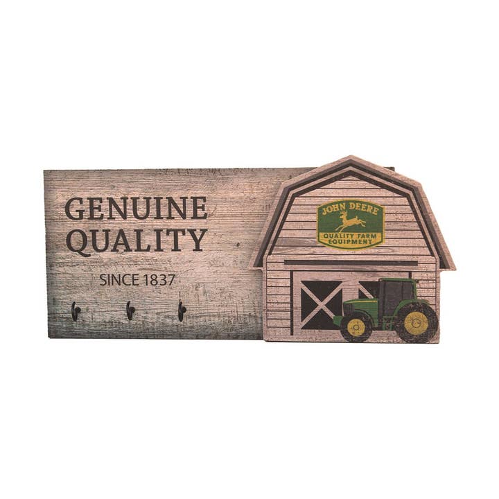 John Deere Key Holder Sign for wholesale by Birchwood Trading