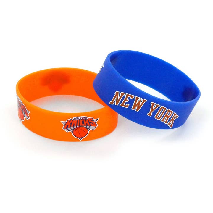 NBA New York Knicks Wide Bracelet, 2-Pack for wholesale by Aminco USA