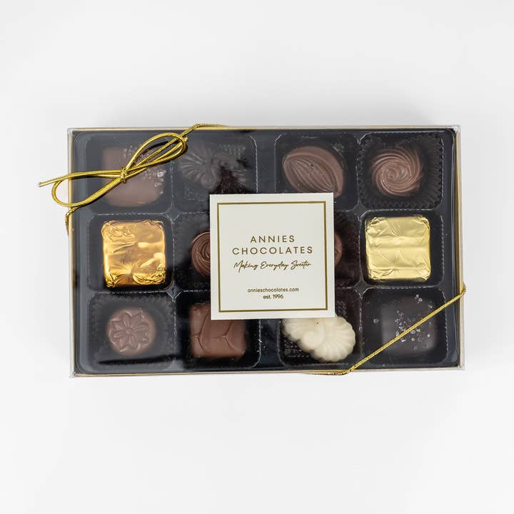 Assorted Boxed Chocolates 12 pc. for wholesale by ANNIES CHOCOLATES