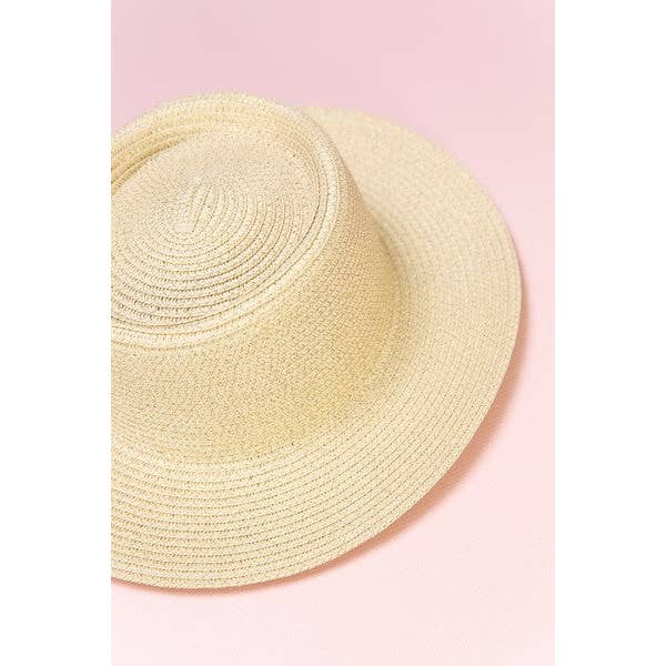 JOSSLYN by wall to wall - Vente Chapeau de paille – femme - CHAPEAUX DE SOLEIL CLASSIQUES EN PAILLE DE BATEAU | 40HW6036