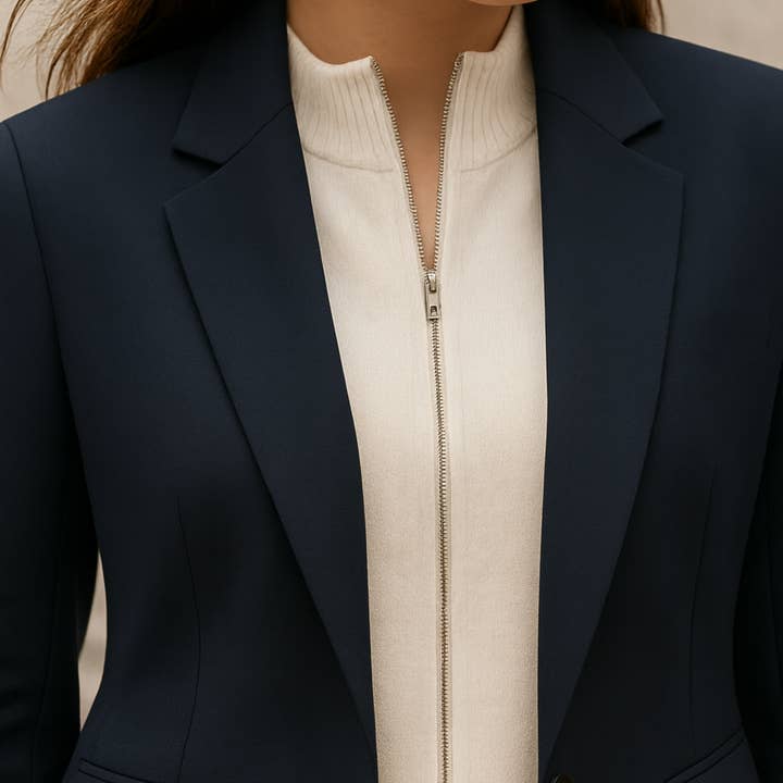 cream Kala Knit Versa Panel — Front Zip Knit Insert for wholesale on Faire