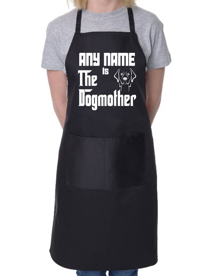 Adult Apron Personalised BBQ Dog Lover The Dogmother Any Name for wholesale by Print4U