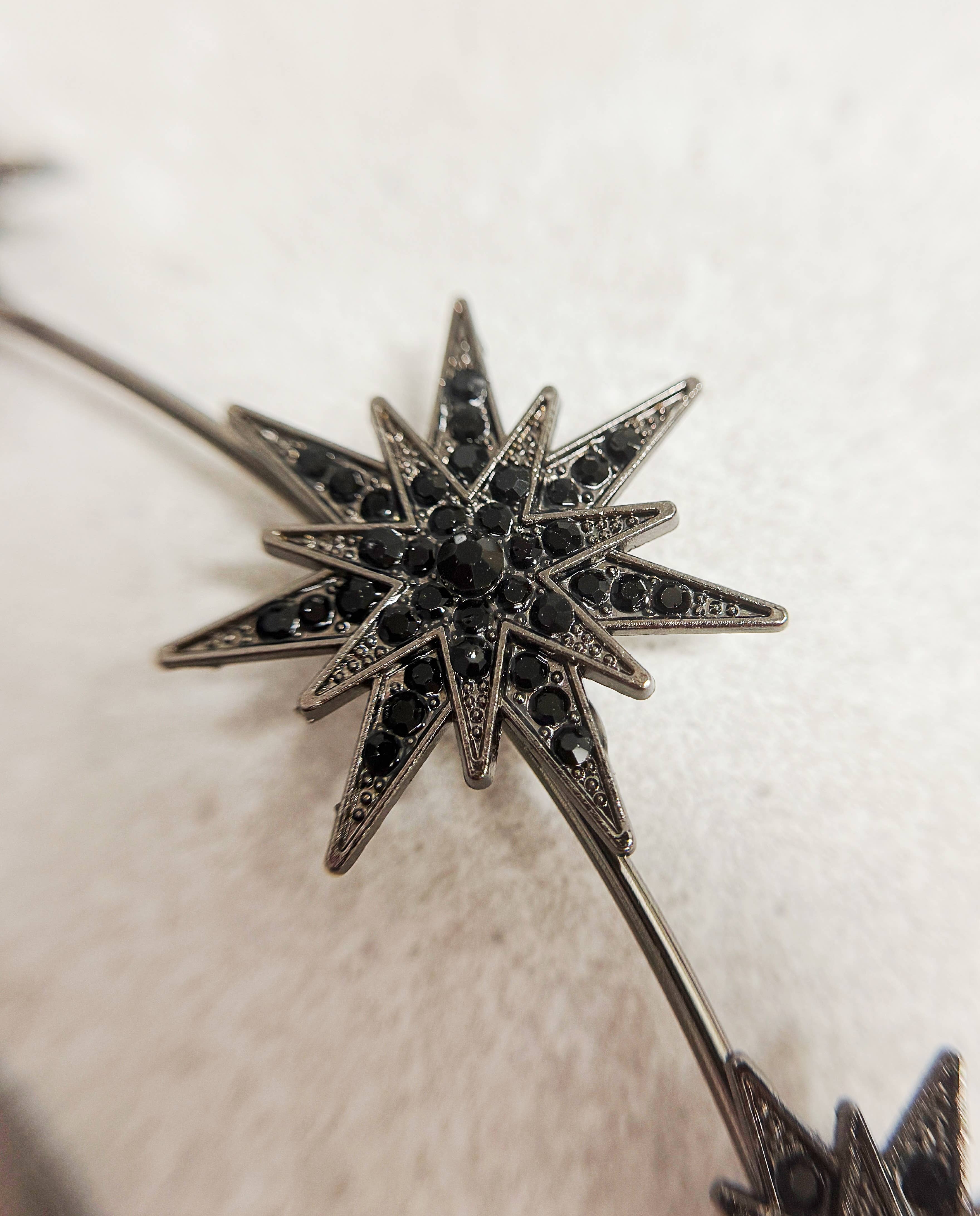 Happy Dream Gifts - Wholesale Fashion Headband - Women's - Black Stars Goddess Crown Halo Headband, Boho Headpiece3