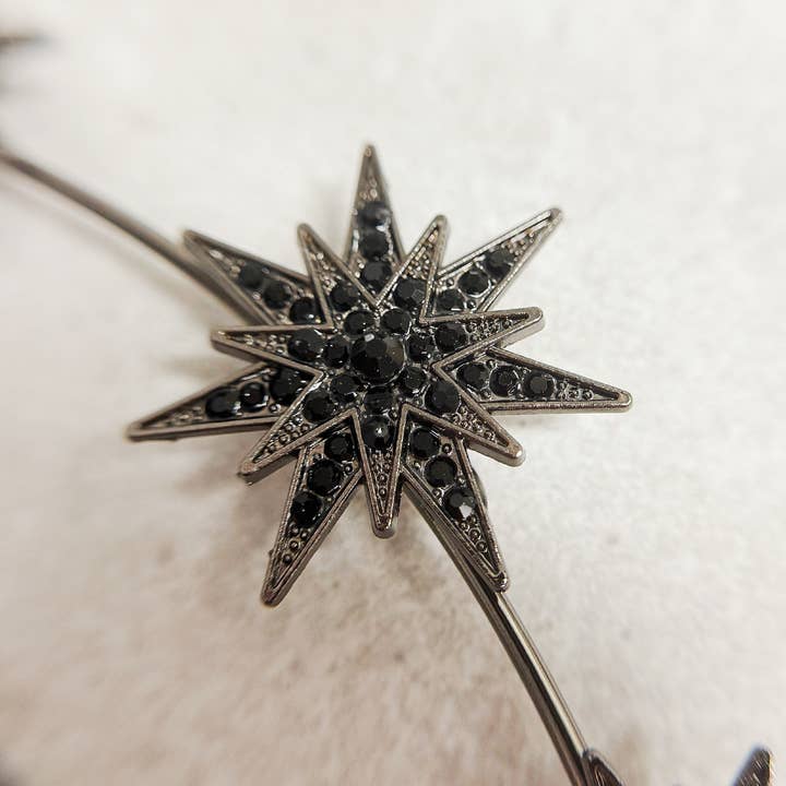 Happy Dream Gifts - Wholesale Fashion Headband - Women's - Black Stars Goddess Crown Halo Headband, Boho Headpiece3