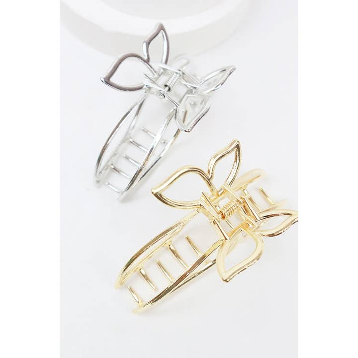 MIX COLOR Medium Metal Butterfly Hair Claw for wholesale on Faire