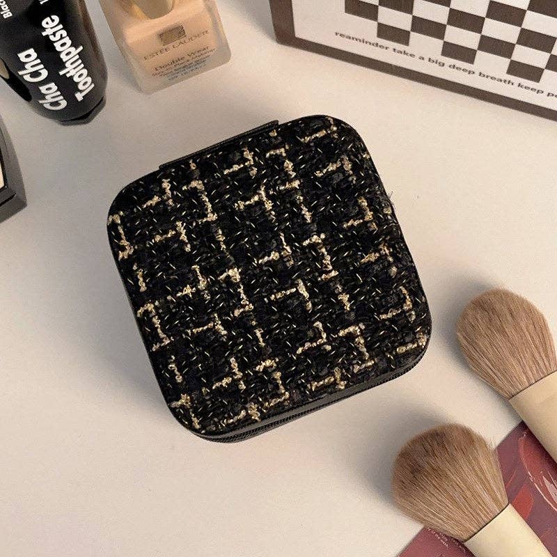 Dipped Shop - Wholesale Jewelry Box/Organizer - Color Block Zipper Closure Jewelry Case DPC2516121