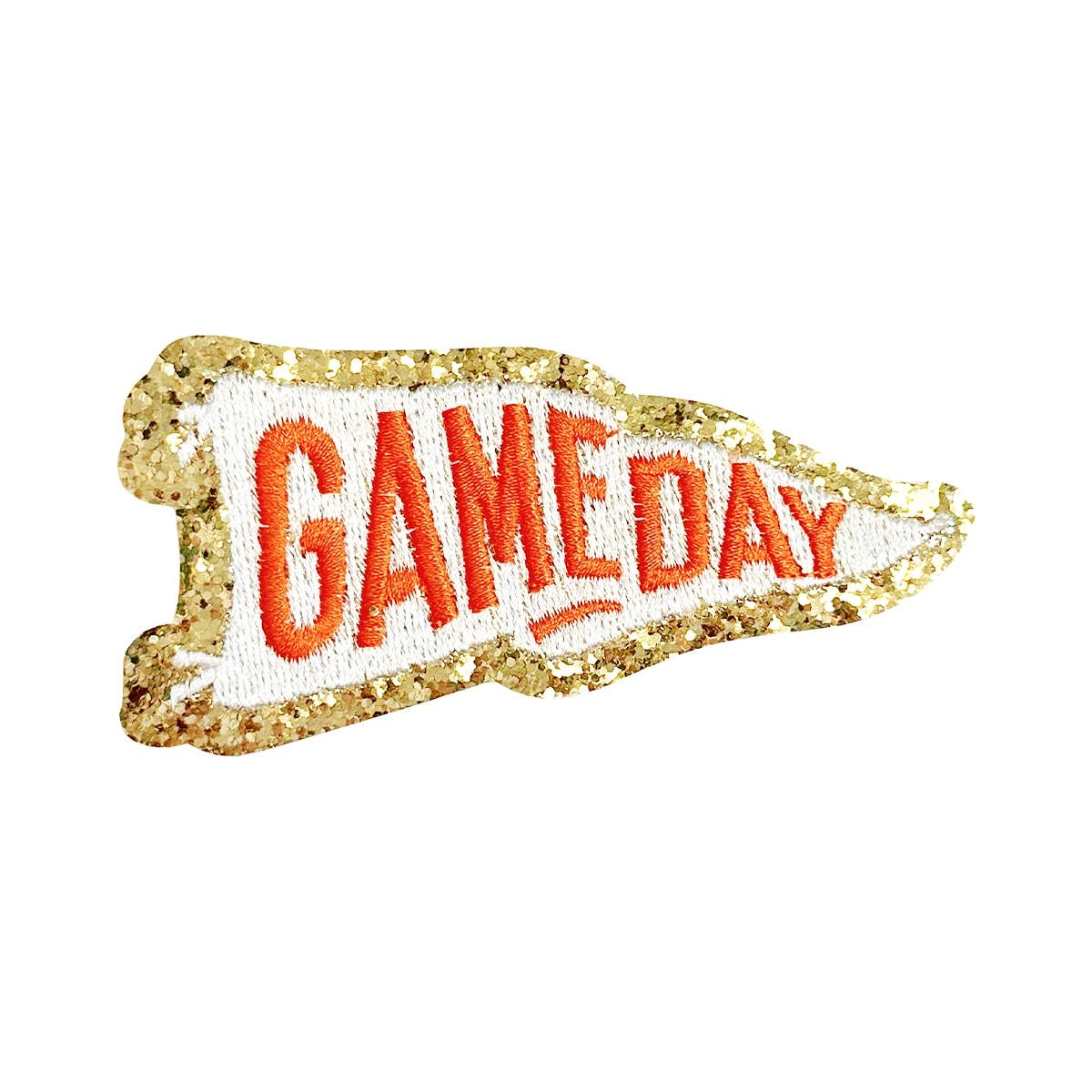 Viv&Lou - Wholesale Patch - Orange Game Day Pennant Patch