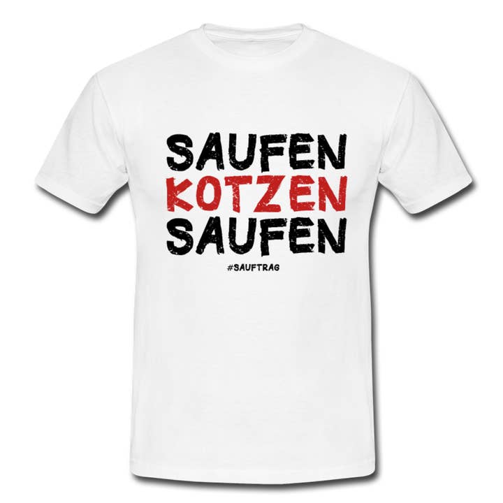 Tee-shirt « Booze Puke Booze » pour la vente par Sauftrag