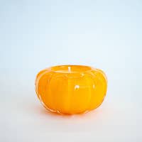Pumpkin Spice Hand Blown Candle for wholesale by Melt Glass Studios