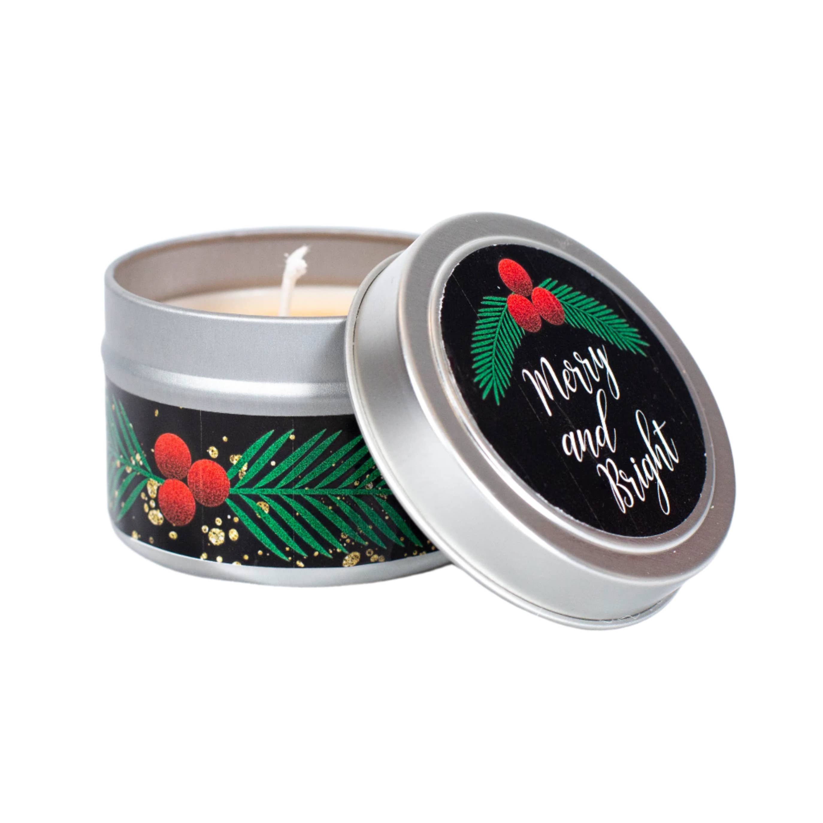 Mod Lounge Paper Company – Großhandel Reisekerzen – Mistletoe Merry and Bright Urlaubs-Reisekerze1