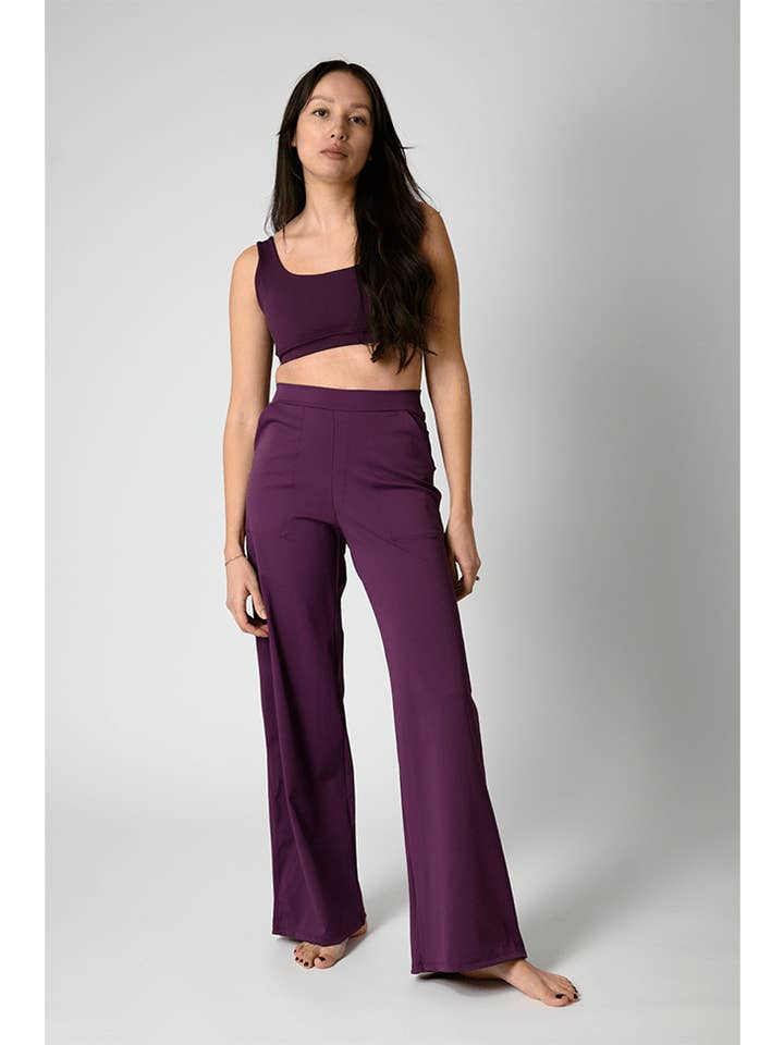 Yoga Democracy - Wholesale Pants - Women's - Ultimate Trouser in Mulberry0