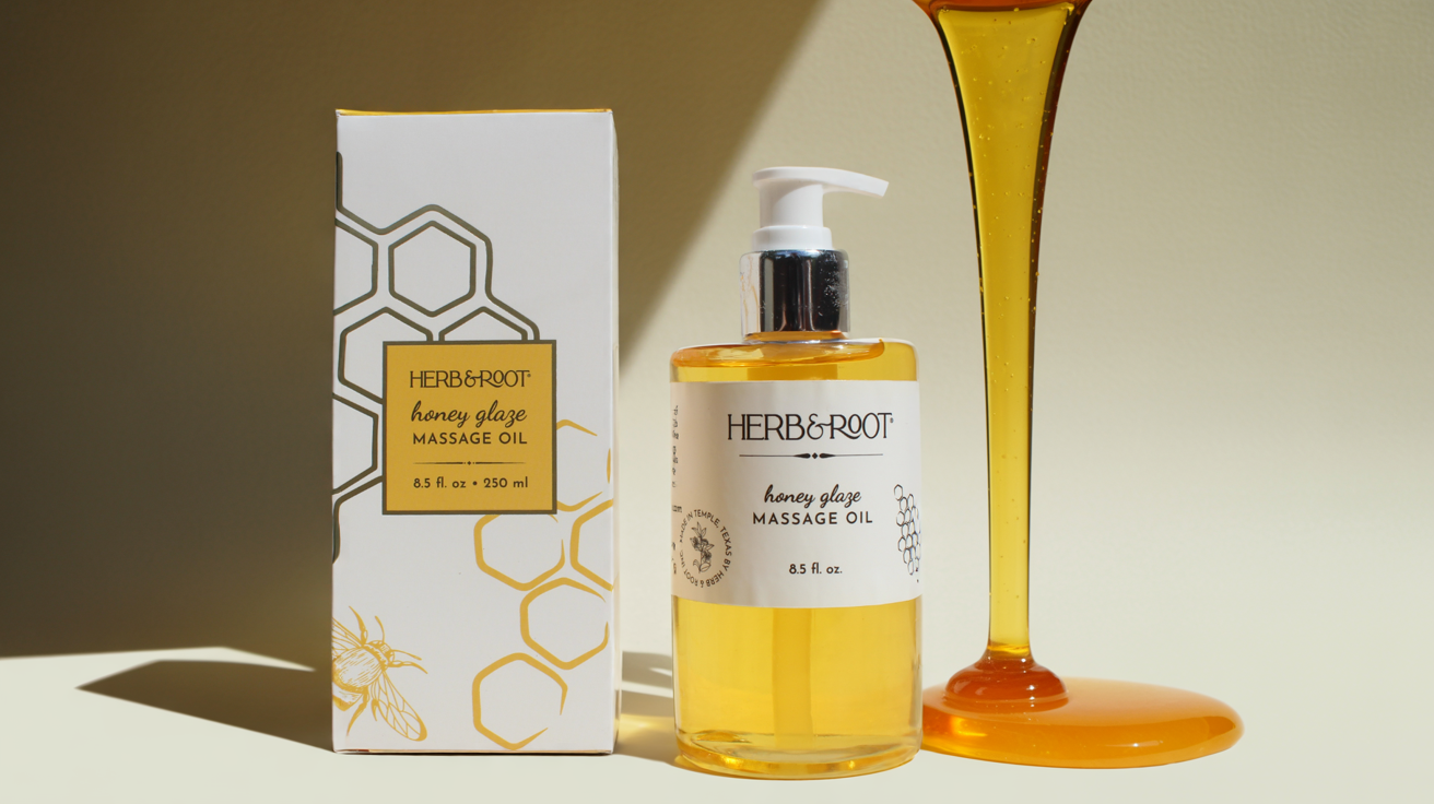 Herb & Root - Wholesale Bath/Body Oil - Honey Glaze Massage Oil2