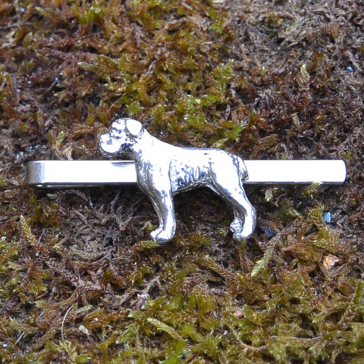 Boxer tinnen stropdas stropdas clip. Handgegoten door William Sturt voor wholesale door William Sturt Fine Pewter