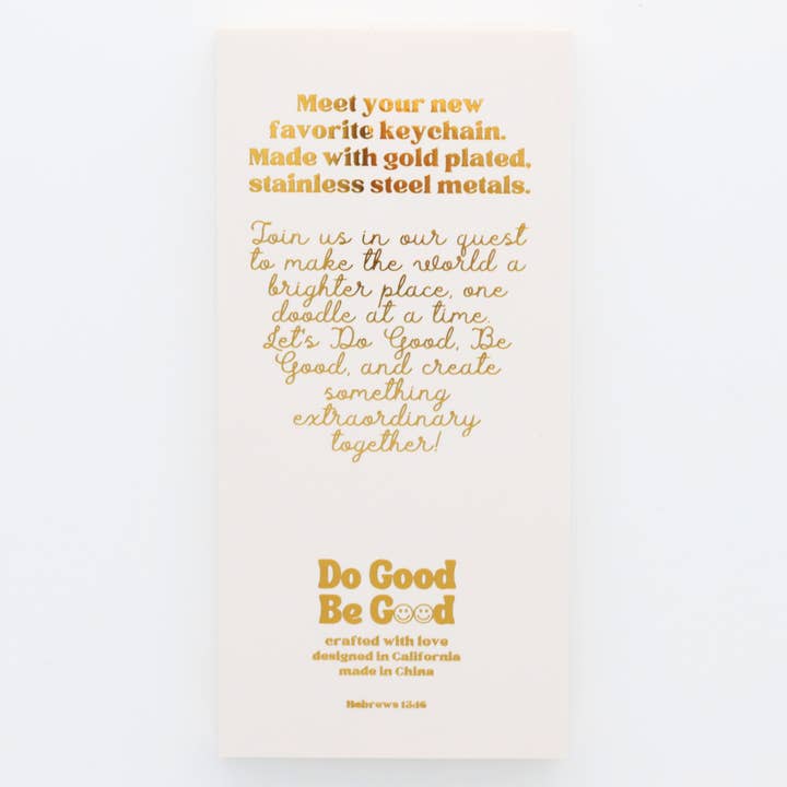 Do Good Be Good - Wholesale Keychain - Unisex - Printed Keychain God of Miracles 2