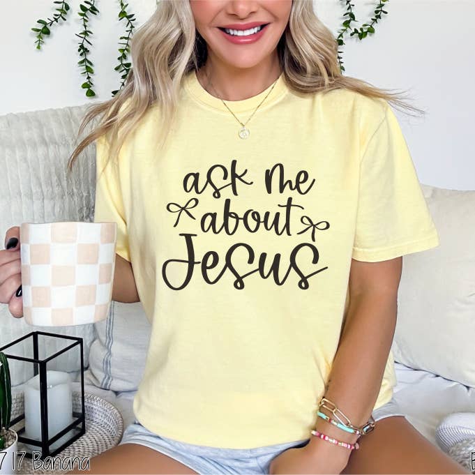 Bama Screens - Wholesale Sublimation Transfer - Ask Me About Jesus #BS77983