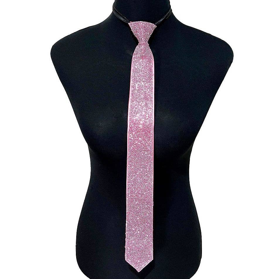 Diacly - Wholesale Choker/Collar - Long Dazzling Rhinestone Adjustable NeckTie Necklace4