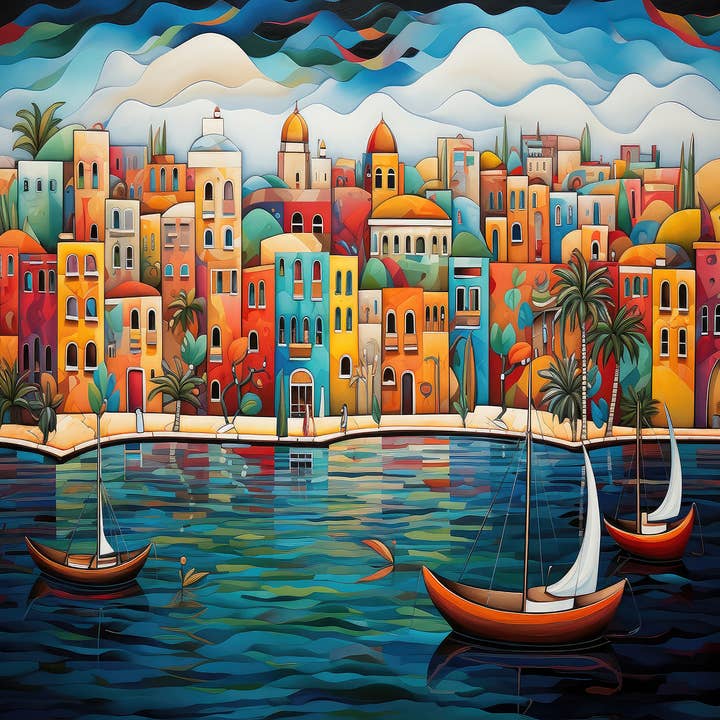 0747 Harlequin Boardwalk 500 Puzzle for wholesale by SunsOut