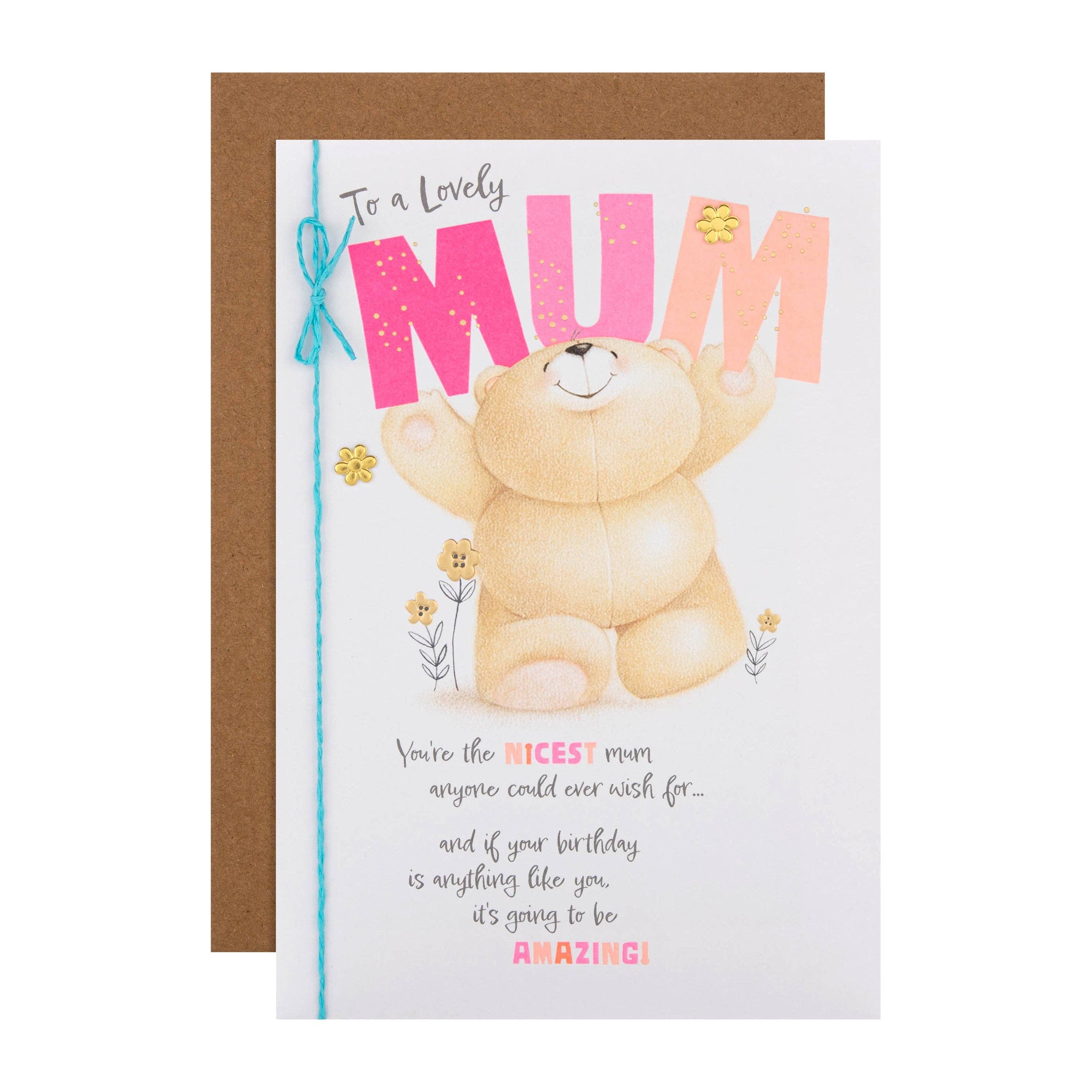 Hallmark - Wholesale Birthday Card - Birthday Card for Mum - Forever Friends Bear Design0