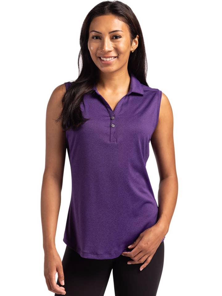 Cutter & Buck Forge Eco Recycled Womens Sleeveless Polo for wholesale by Cutter & Buck