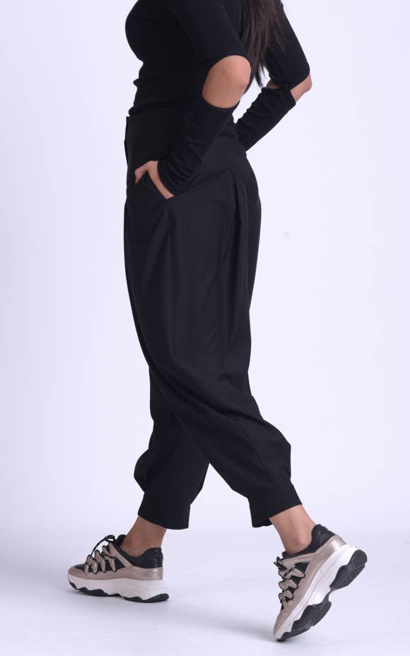 Metamorphoza - Wholesale Pants - Women's - Black Loose Pants4
