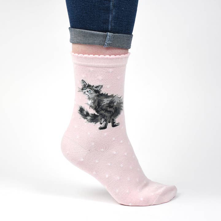 Zenteia - Wholesale Socks - Women's - BAMBOO SOCKS CAT 'GLAMOUR PUSS' | EXTRA SOFT2