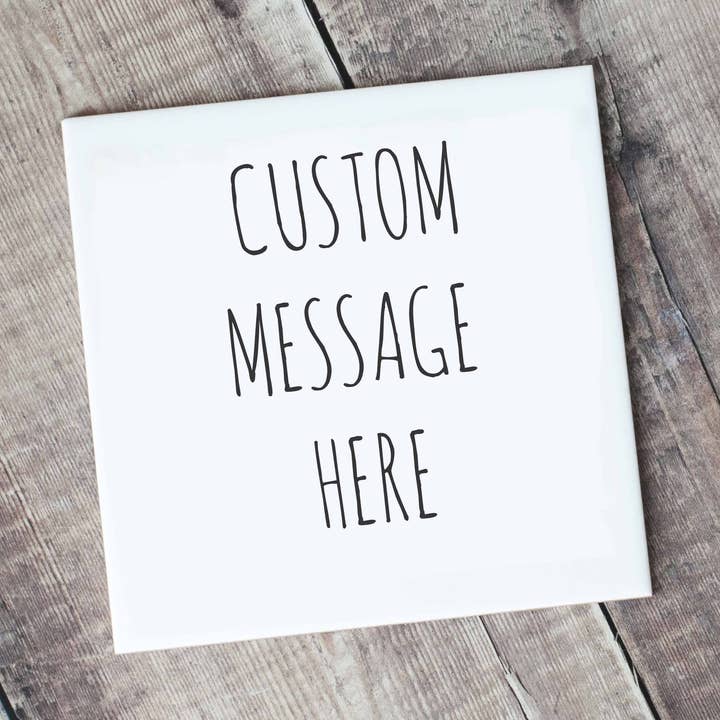 Personalised Ceramic Tile for wholesale by Dukki Gifts